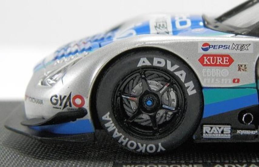 Ebro Wood One Advan Clarion Super GT500 2008 Finished Product 1/43 GT-R #24 Silver/Blue