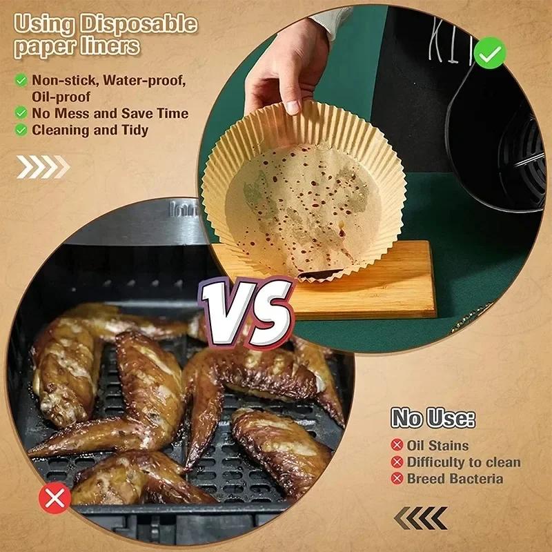 Kuchyňské náčiní Pečení Příslušenství k fritéze Příslušenství Nástroje 30/50 ks Tác Kuchyňské potřeby Absorpční formy na pečivo Papír