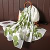 Design Satin Silk Shawl Hijab Scarf Women Fashion Summer Sunscreen Beach Stole Wraps Bufanda Female Headkerchief Echarpe New