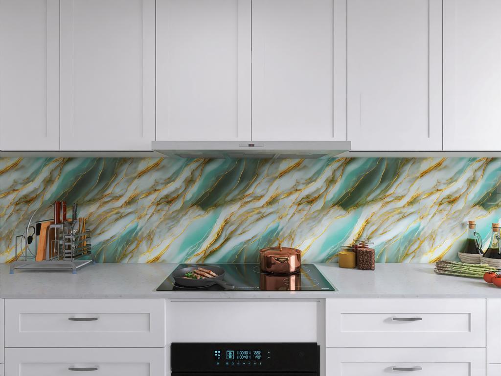 Kitchen waterproof and oil-proof wallpaper self-adhesive wallpaper cabinet sticker countertop self-adhesive PVC wallpaper