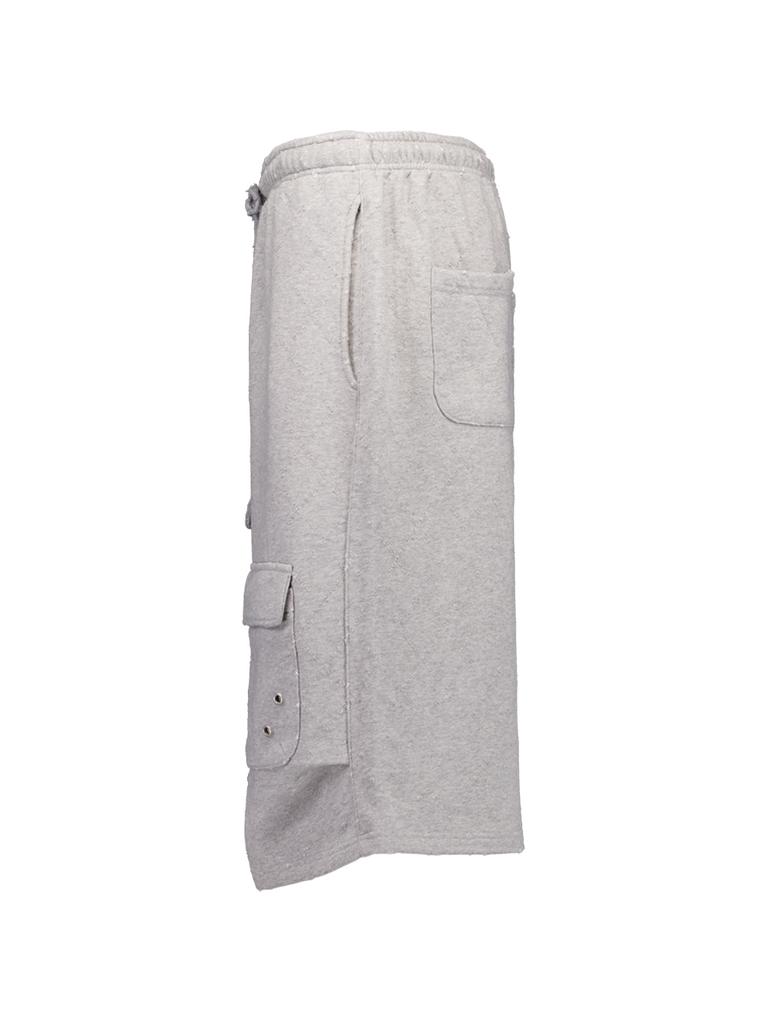 Setup Exe Punching Bermuda Sweatpants / Melange Gray
