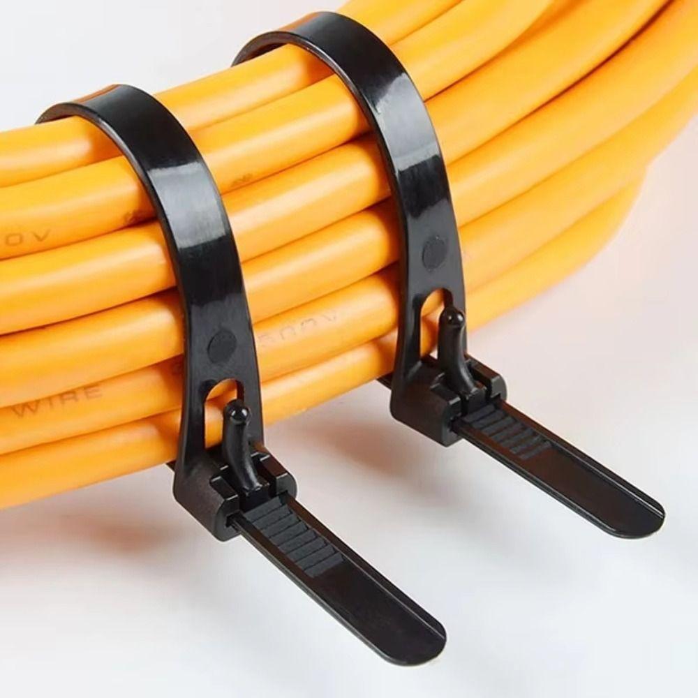 100 PCS Durable Nylon Universal Cable Tie Buckle Multi Purpose Plastic Cable Ties Tool Outdoor Use