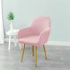 Polar Fleece Elastic Dining Chair Covers High Arm Office Armchair Seat Slipcovers Adjustable Chairs Covers for Living Room Decor