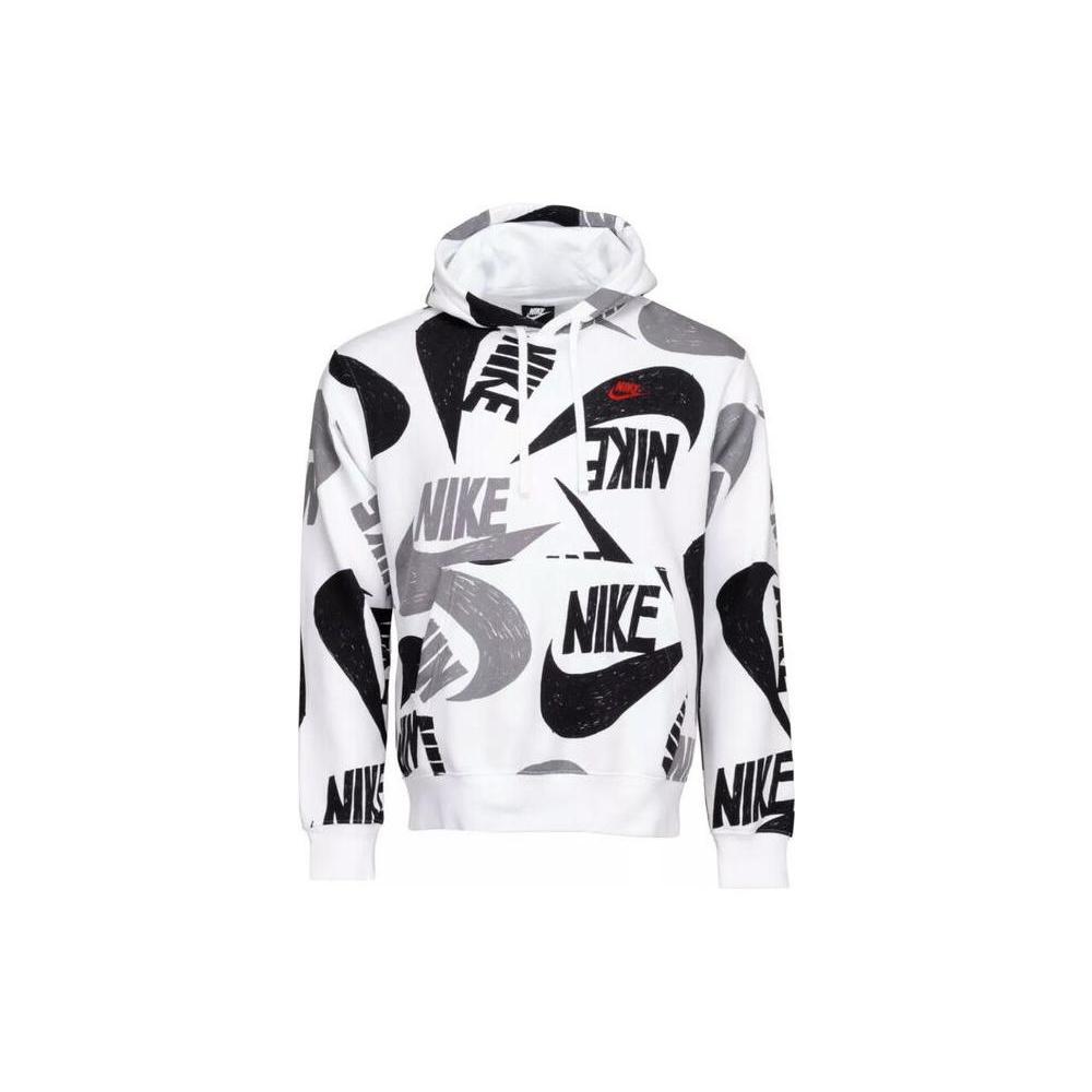 Nike Sweatshirts Men's White Hooded Moderate Regular CJ6312-010