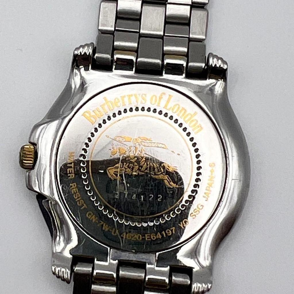 Used [Good Condition] Burberry Vintage Watch Gold Silver Knight A55 on Horseback