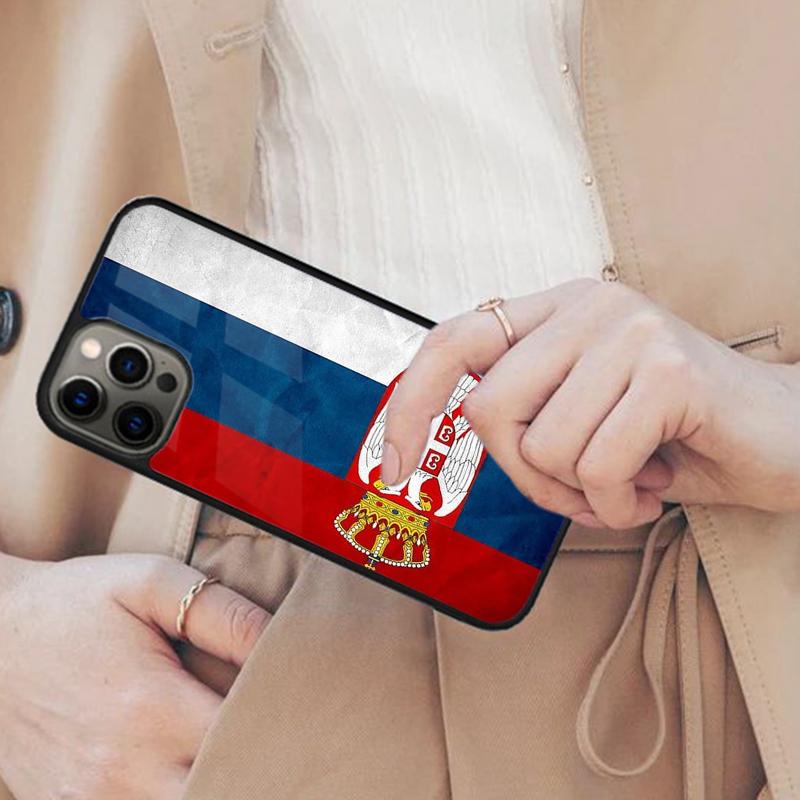 

Flag of Serbia Serbian Magnetic Phone Case For APPLE iPhone 17 Air 16 14 13 12 Pro Max 15 Plus Charge With MagSafe Cover iPhone 14