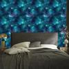Watercolor Galaxy Wallpaper Turquoise and Navy Blue, Navy Blue Background 50x1000