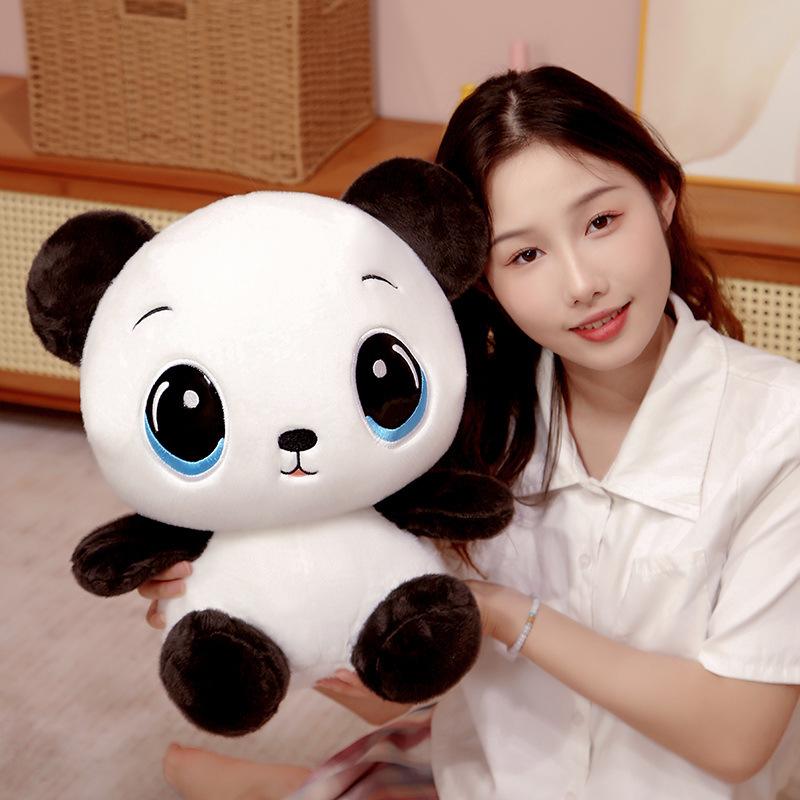 Cartoon Cute Red Panda Doll Plush Toy Zoo Black And White Panda Doll Children Soothing Doll