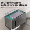 Waterproof Toilet Paper Holder Wall-Mounted Tissue Storage Case No Punching Roll Paper Box  Home