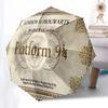 1pc Platform 9 3/4 Ticket Umbrella with Plastic Handle,Cartoon Pattern,Suitable for All Seasons Multi-functional Umbrella528
