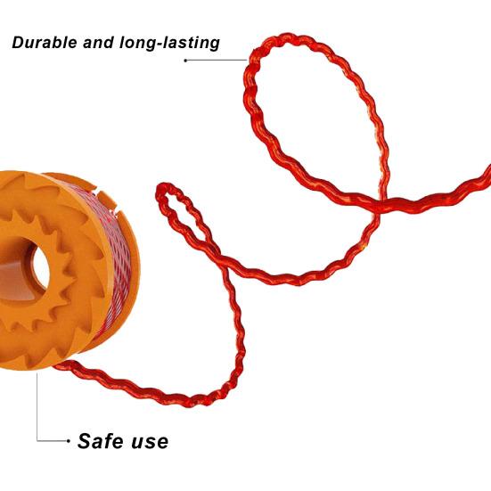 1 Set Trimmer-Spulenschnur für Worx WA0010/WA6531 Kantenschneider-Spulen, Ersatz, Schnellschnitt, Trimmerschnur mit langer Lebensdauer, Nachfüllungen, Gartenzubehör