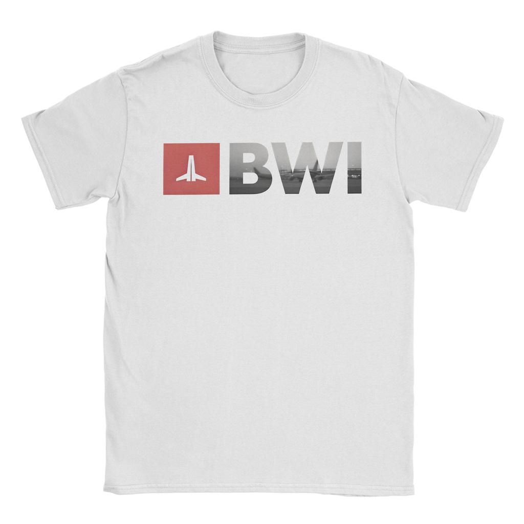 Baltimore Airport T-Shirt Beach  100% Cotton T Shirts For Men Hipster Casual Tshirt Short Sleeves Awesome Top Tees