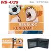 Blue Lock Anime Card Holder Colorful Print Short Wallet Folded Leather Purse 1pcs