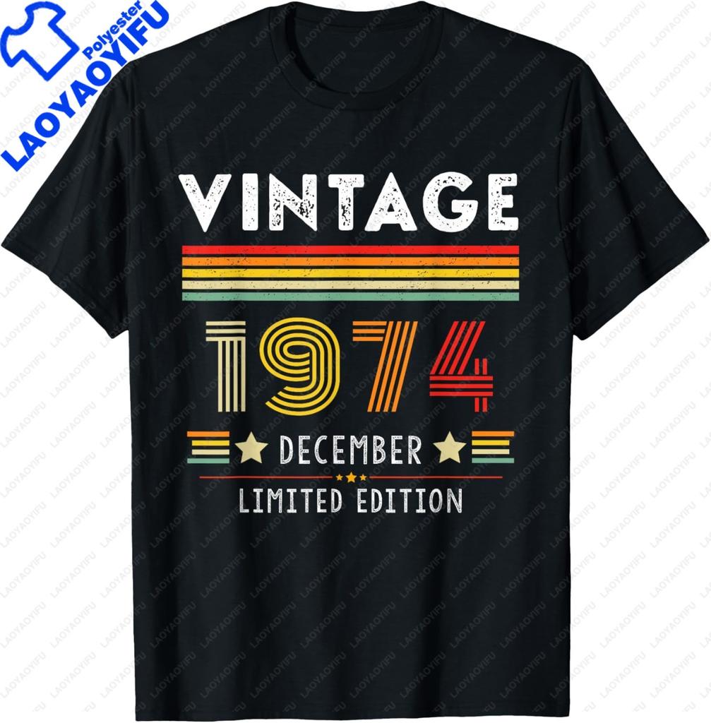 Limited Edition 1974 Unisex Unisex Tshirt Casual T Shirt For Unisex Unisex Summer Streetwear Tops Vintage Clothes