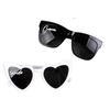 Crystal Heart Bride & Groom Wedding Party Sunglasses