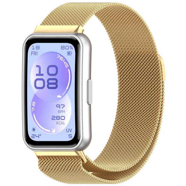 Mailänder Magnetisches Edelstahl Metall Ersatz-Uhrenarmband für Huawei Band 11 Pro / 11