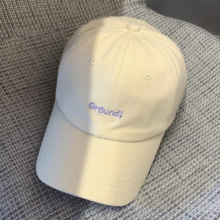 Korean Style Embroidered Letter Baseball Cap For Women Street Fashion Sun Hat