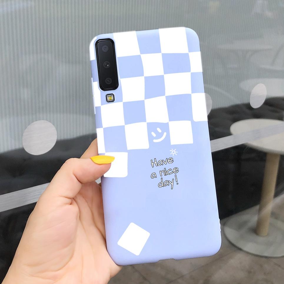 Cases For Samsung Galaxy A7 2018 Cover Silicon Fashion Phone Case Shell For Samsung A7 2018 A750 A750F 6.0" protective Bumper