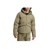 Adidas Padded Hooded Windbreaker Down Jacket With Solid Color Logo Men Outerwear Khaki IK3153