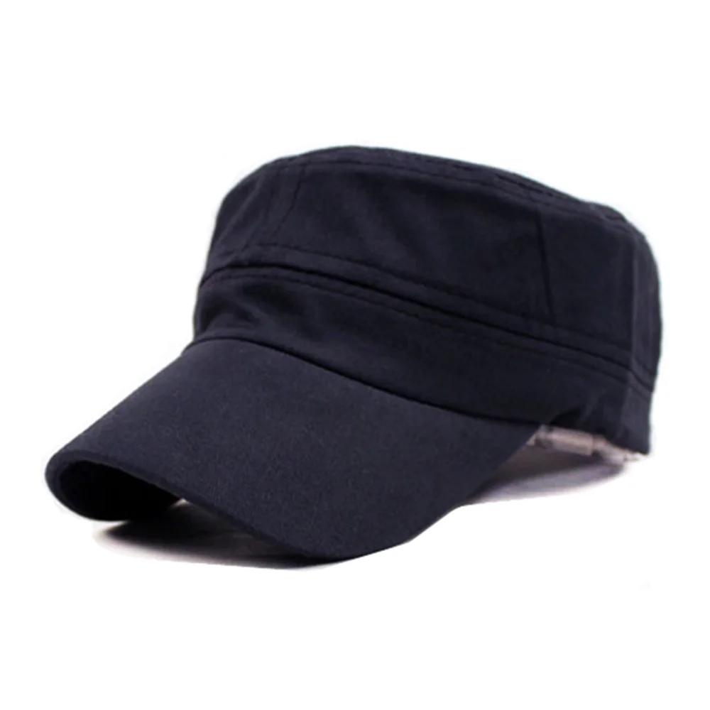 

Military Hat For Men Women Summer Outdoor Breathable Flat Top Light Sun Protection Cap One Size