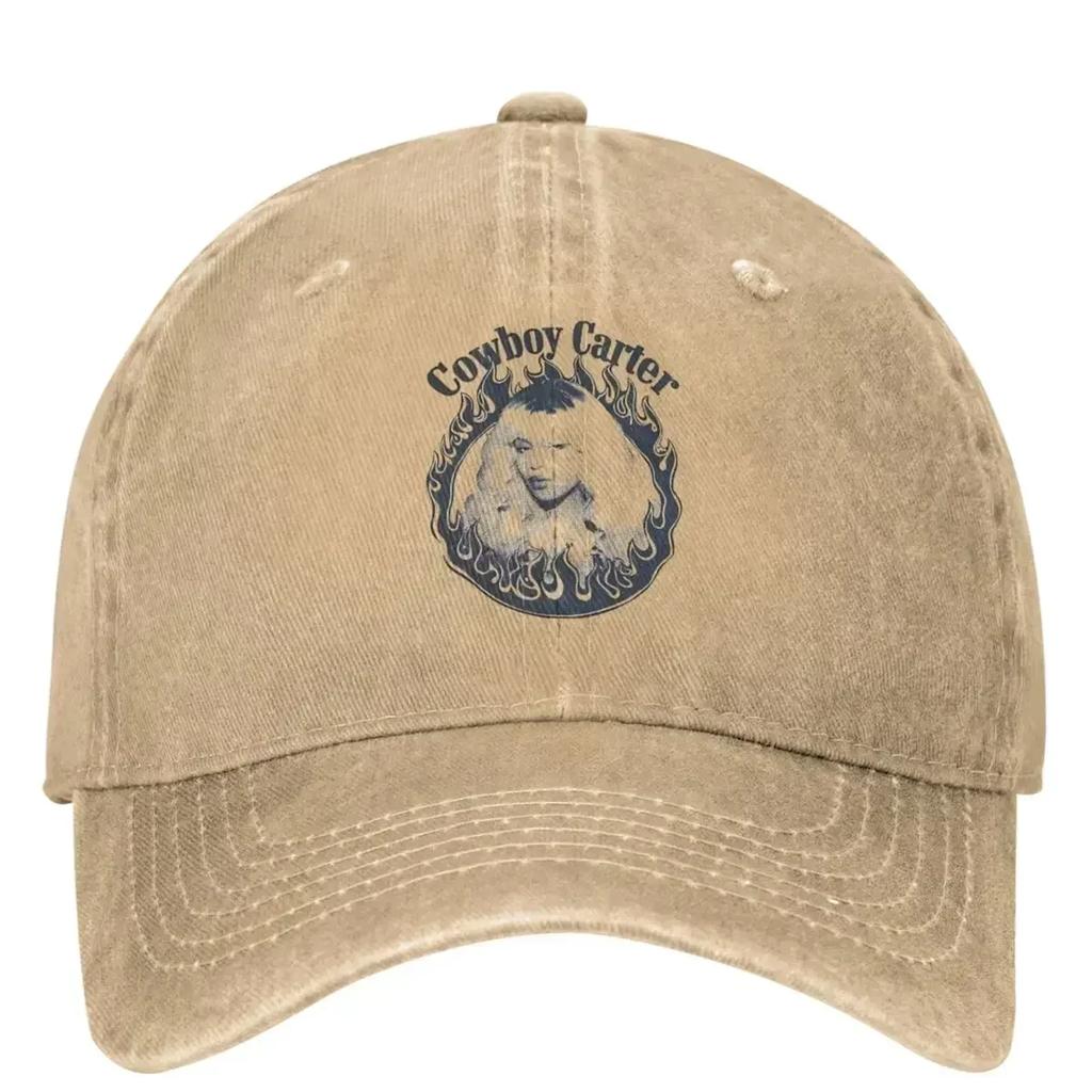 Cowboy Carter Beyonce Pop Queen Merchandise Herren Damen Baseballkappe Used Denim Hüte Lässige Weiche Snapback
