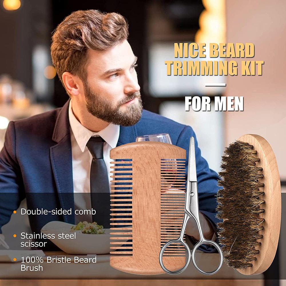Beard Growth Kit with Roller & Growth Oil