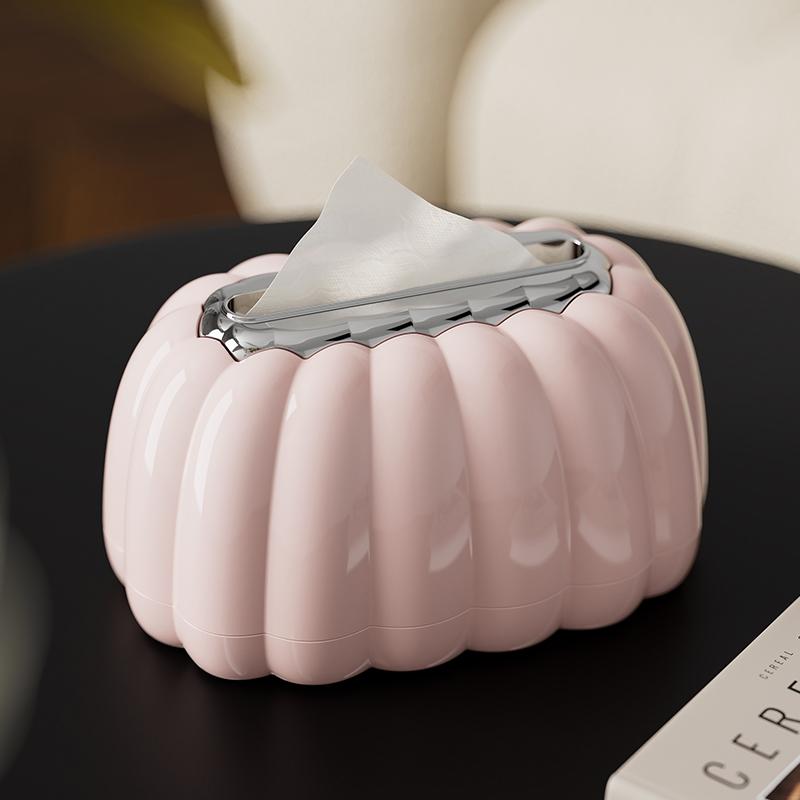 1pc Modern Deluxe Tissue Box-With Pink Bow for Living Room, End Table Display, Home Organization, Baskets, Boxes, Containers