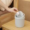 Mini Desktop Bin Small Trash Can Tube With Cover Bedroom Trash Can Garbage fresh color  Clean Storage detail design Box Desk