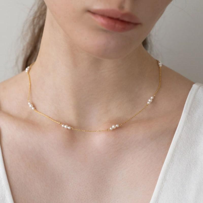 Dawn of Me Petite Pearl Chain Necklace