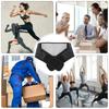 Ryggstøttebelte Pustende Korsryggstøtte Justerbar Selvklebende Komfortabel Midjestøtte Ryggstøtte