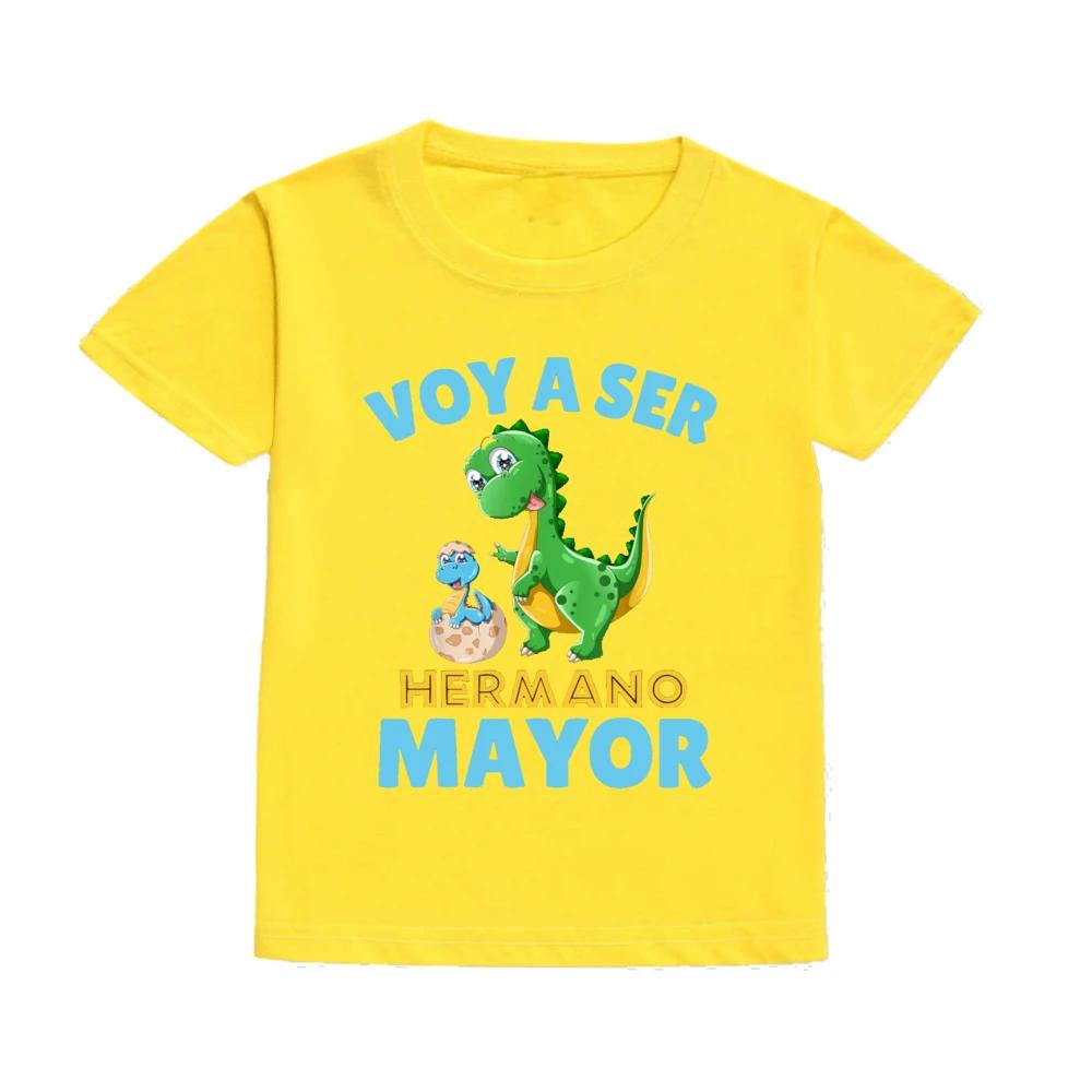 Summer Fashion Clothing I Will Become Brother Spanish Print Children's Shirt T-shirt Boys Short Sleeve