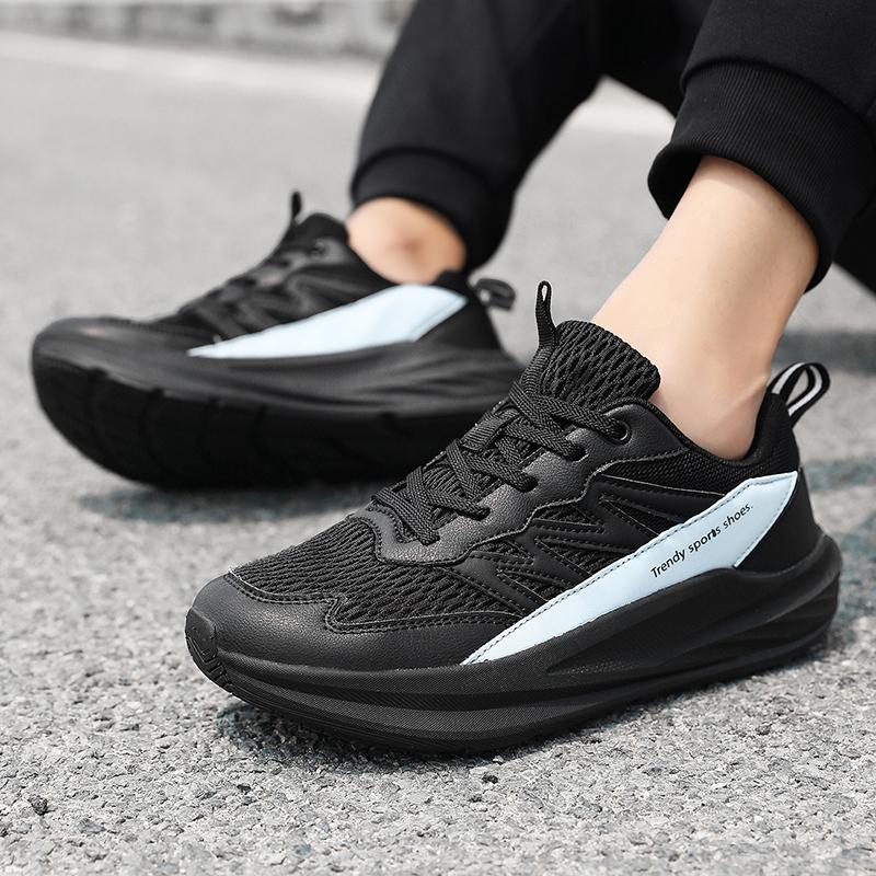 Spring And Autumn Wide Toe Men'S And Women'S Sports Shoes Lightweight Running Shoes Soft Soled Shock-Absorbing Casual Shoes