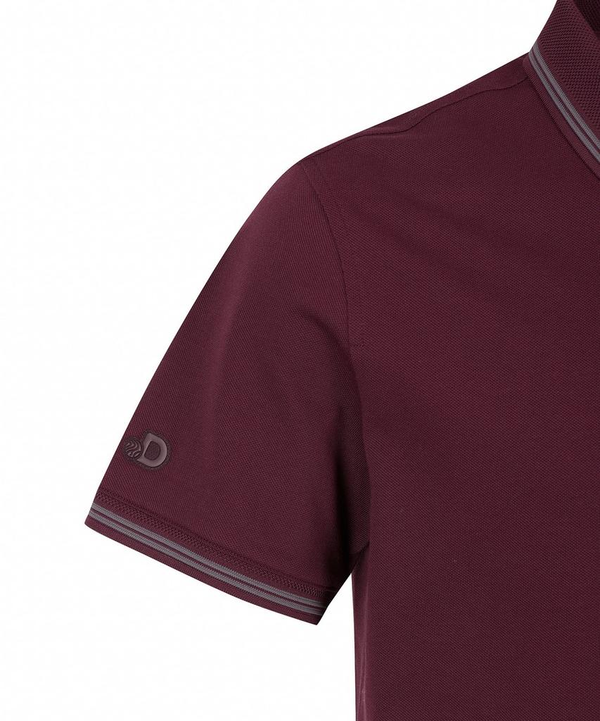 DISCOVERY EXPEDITION Men'S Color Tipping Polo Shirt (D/Wine)