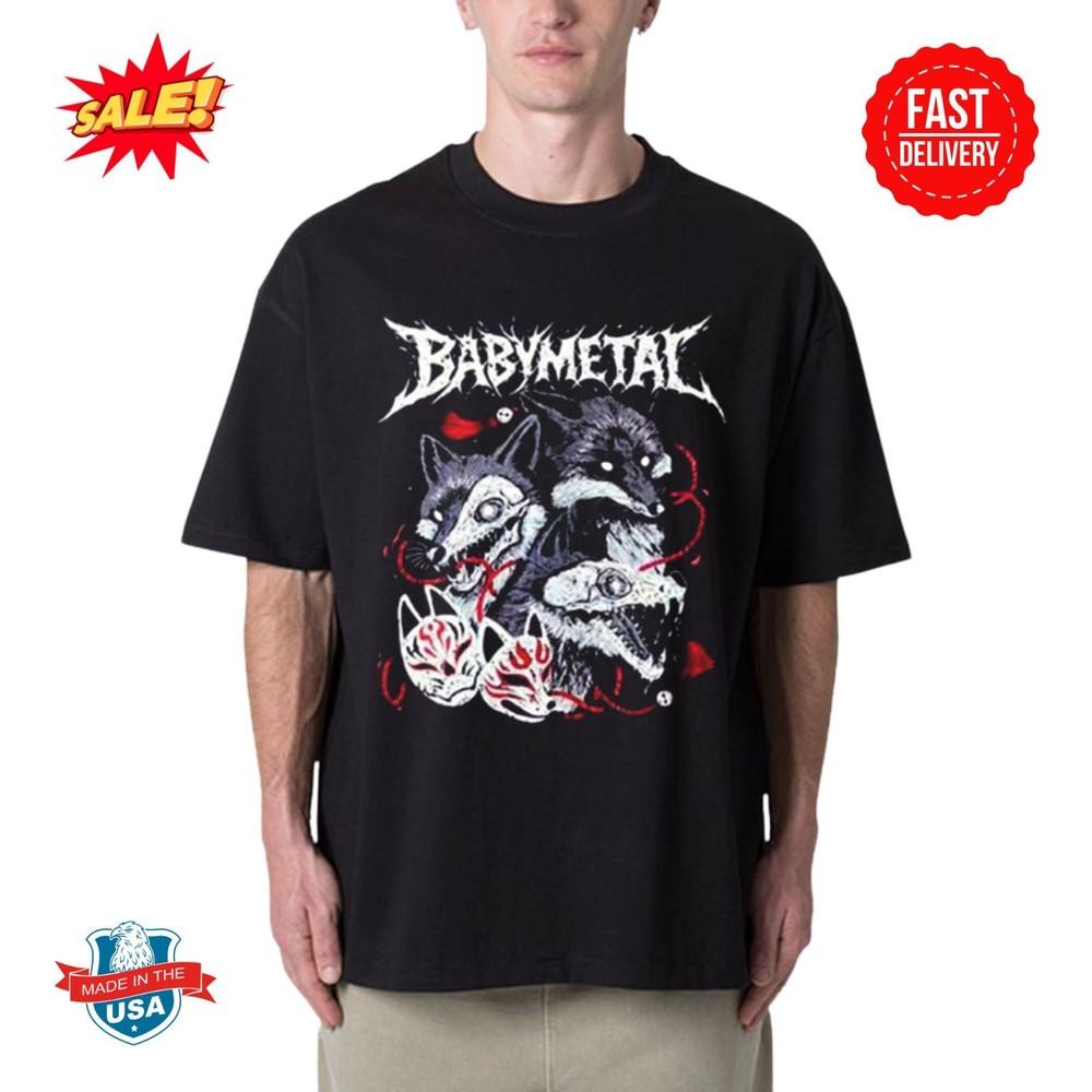 Babymetal x Seikima-II Evil Comes And Heavy Metal Unisex T Shirt XL