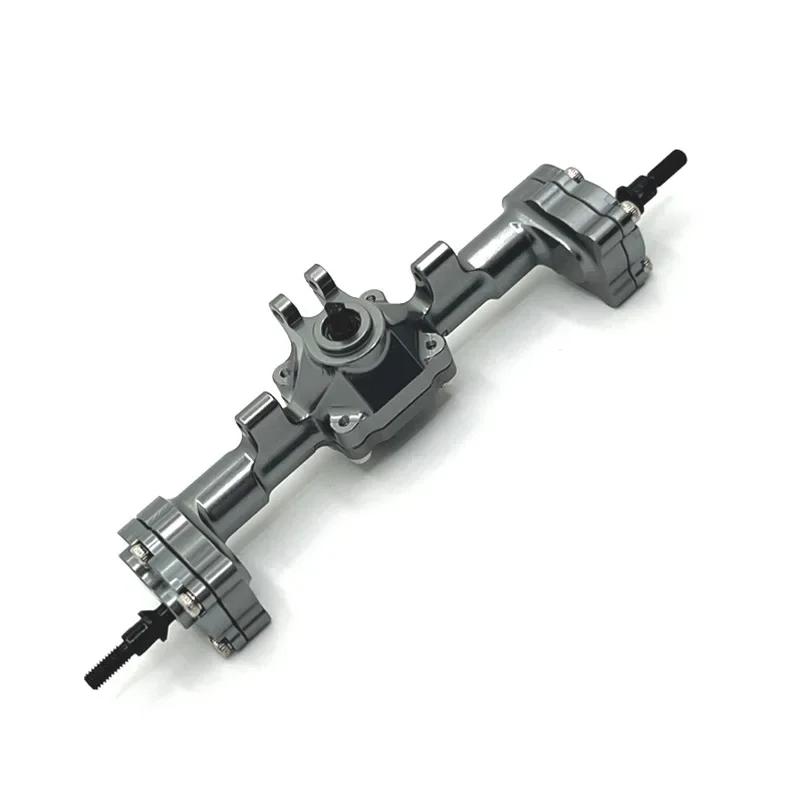 Upgrade Metal Front Rear Portal Bridge Axle Differential Assembly for FMS 1/24 FCX24 Xiaoqi Crusher Chevrolet K5 RC Car Parts