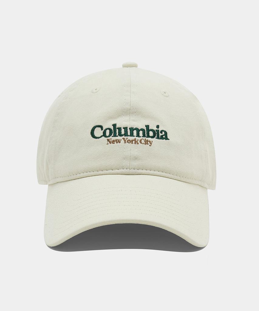 COLUMBIA UNIVERSITY Nyc Emb Washed Oversized Cap_Ivory