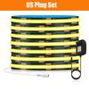 Tuya Smart COB LED Strip Light 8mm 320 LEDs High Density Black PCB Flexible Linear Tape WiFi Bluetooth 12V 24V