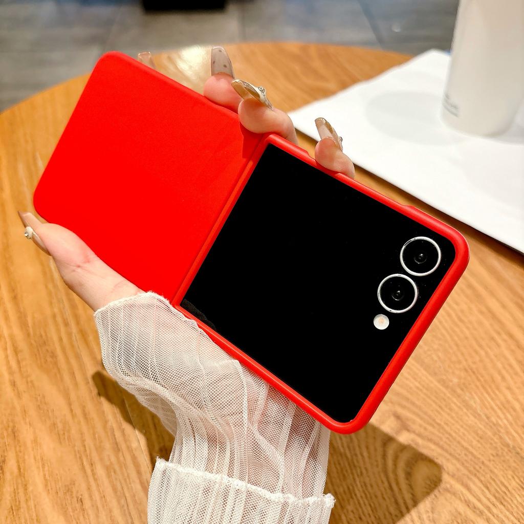 Luxury Matte Slim Candy Color Armor Case For Samsung Galaxy Z Flip 7 6 5 Zflip 4 3 Flip7 Solid Liquid Silicone Shockproof Cover
