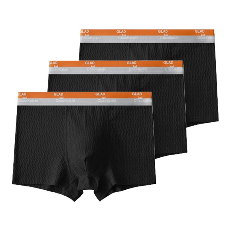 3 Pezzi Biancheria Intima da Uomo Boxer da Uomo Traspirante U Convesso Mutande Comode Mutande L XL XXL 3XL 4XL