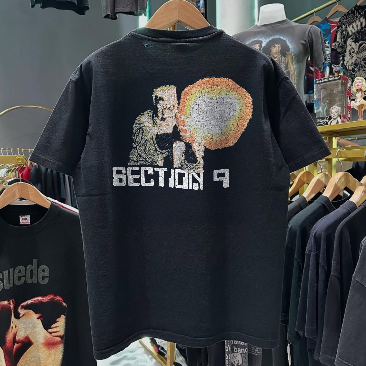 90s Batou Gits Section 9 Promo T-Shirt Black XXL 3XL