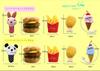 BLUE STARZ 13923 Dog Toy Hamburger Plush Toy for Small and Medium Squeaky Chew Stress Exercise Dental One Burger Set Hamburger Set, Dogs, Toy, Relief,