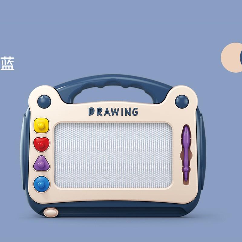 

1 шт. Детская магнитная доска для рисования, доска для письма, детская доска для граффити цвета, художественное образование, игрушка для рисования, инструмент для рисования ZH Large drawing board синий