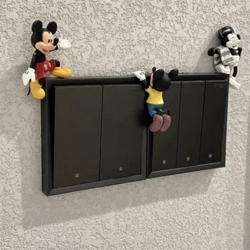 Mickey Mouse No-Punch Doorstop: Cute Anti-Collision Home Ornament.