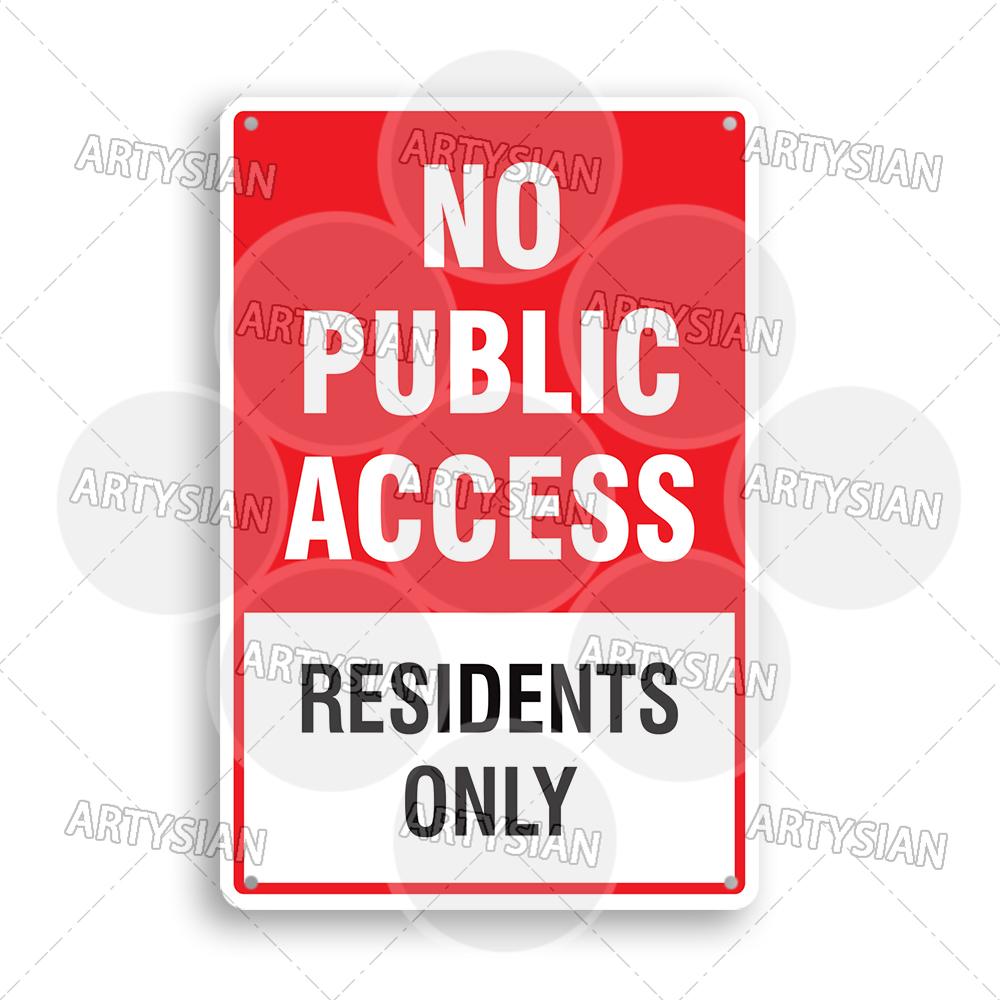 Private Property Waring Metal Sign No Trespassing Do Not Knock No Public Access Stop Boundary Line Private Restricted Road