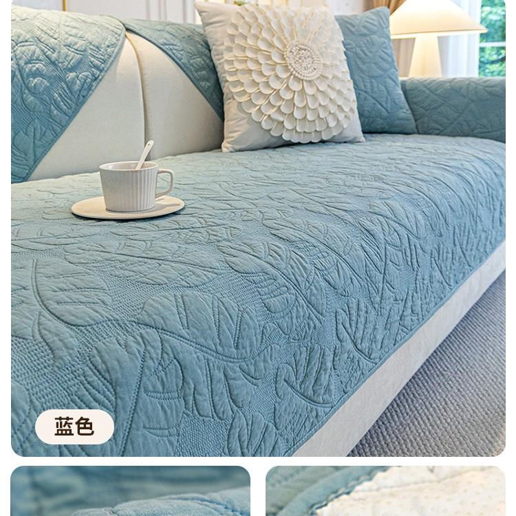 Pure Cotton Sofa Cushion, Cotton Fabric, Universal In All Seasons, Non-Slip Seat Cushion, Light Luxury Sofa Cover, New Cover