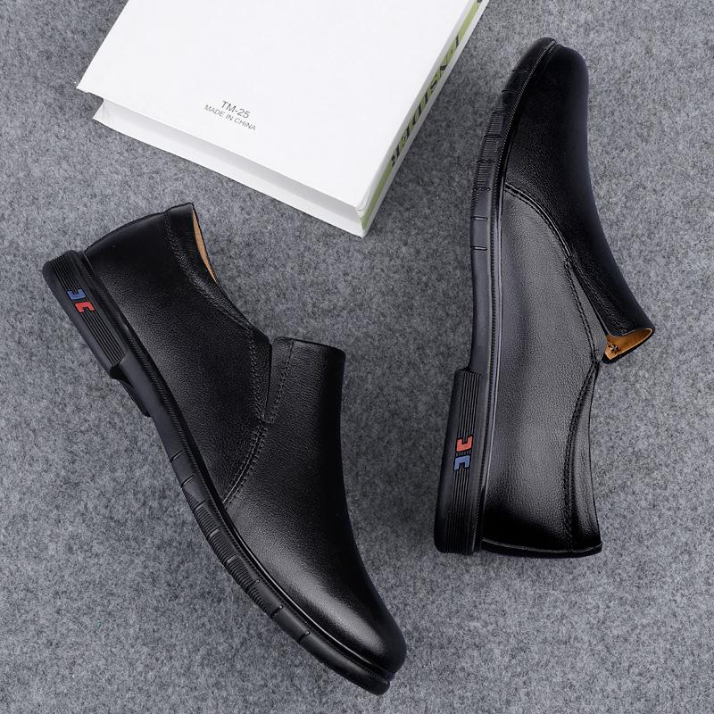 Chaussures Décontractées pour Hommes en Cuir Véritable Marque de Luxe Mocassins Élégants Respirants à Enfiler Chaussures de Conduite Chaussures d'Affaires