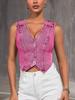 Women's V-neck Denim Vest Top - European & American Style