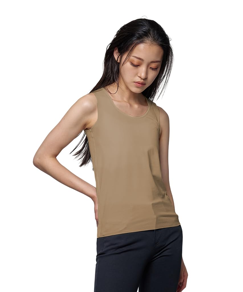 

Tank Nabe Sarashi Smaller Japanese Style Mocha Gray N-Style Top, Bust-Flatting Innerwear, Shirt, Genderless, FTM, Chest-Flattening, Bra, Bust, Bra,