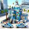 Städtisches Bau-Set Spitzenklasse Bausteine Hoher Standard Polizei Premium-Qualität Auto Hoher Standard Polizei Weltraum-Einrichtung Premium-Qualität