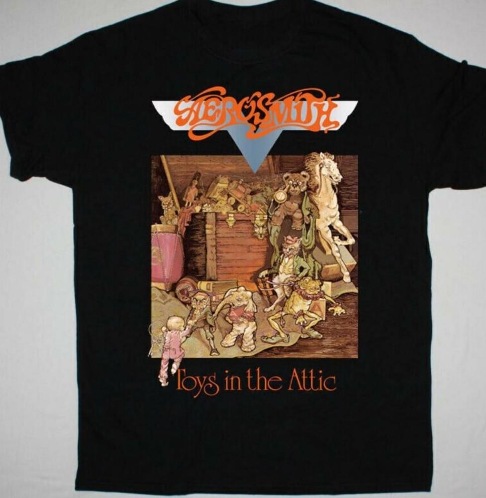 

Винтажная футболка с альбомом Aerosmith Toys In The Attic Унисекс Хлопок S-2345XL 2XL